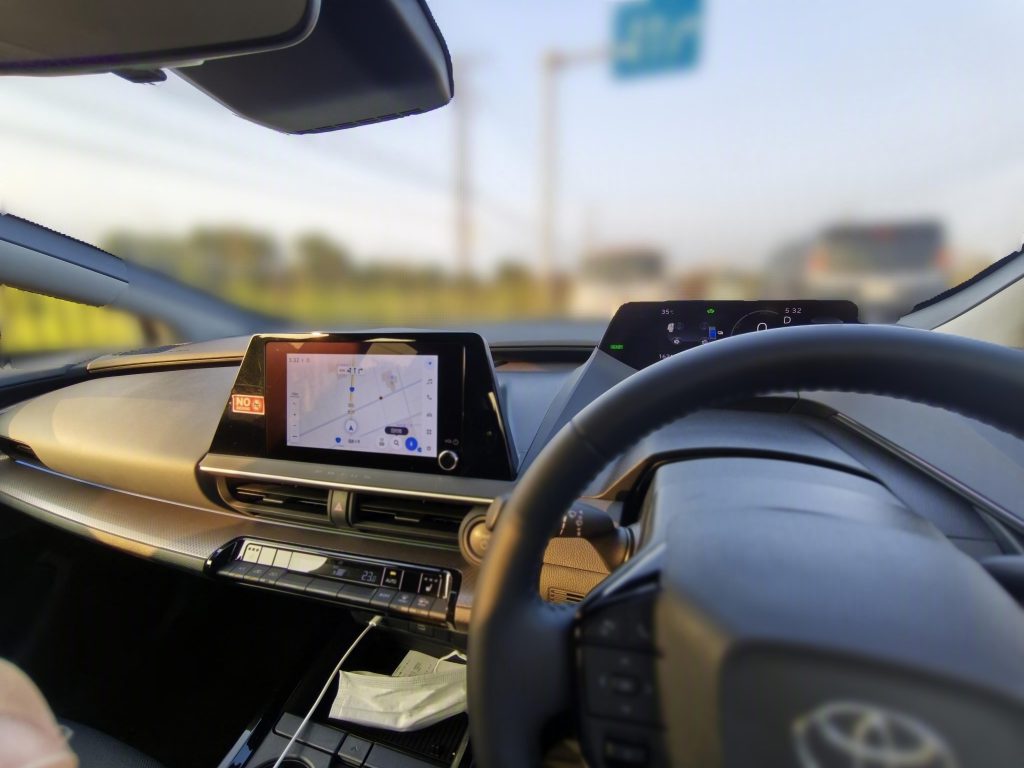 プリウス運転席