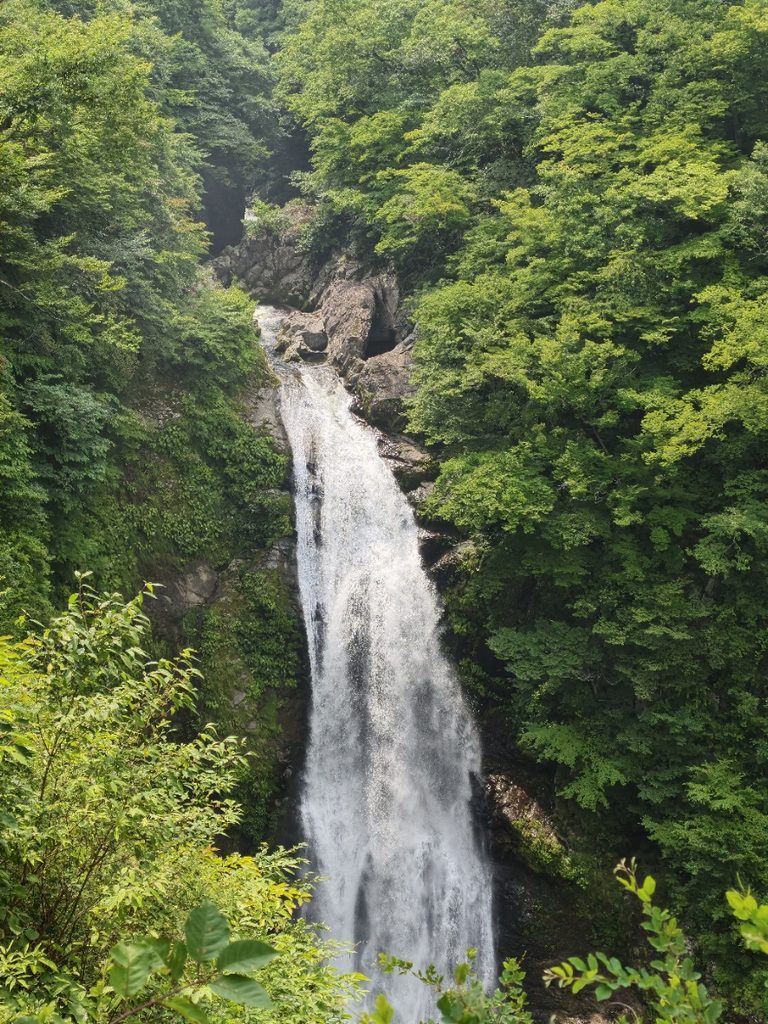 秋保大滝の滝見台（高台）から見下ろす大迫力の絶景
